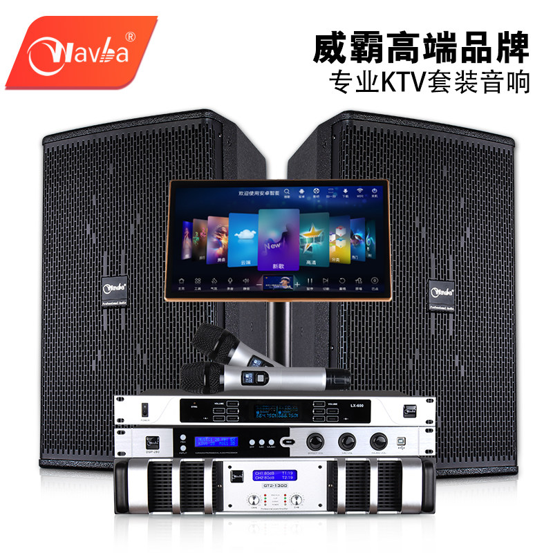 Professional KTV sound suit Family with cinema Living room K Goe-mic power amplifier Point Goemaker Karok Speaker Full Set