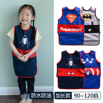 Children eat clothes Men and women children draw clothes Sleeveless children anti-dressing spring and summer baby bibs waterproof coveralls