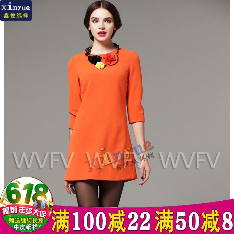 L97 Xinyue Paper-like woman 50% sleeves foreign jacket butterfly knot jacket round neckline jacket cut drawing-like sewing