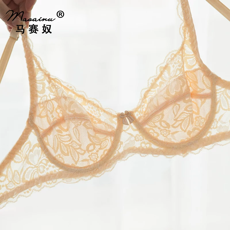 Summer lace breathable ultra thin sponge supporting bra, underwear, plus size