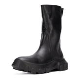 Martens, высокие высокие сапоги в английском стиле с молнией на платформе, в британском стиле, из натуральной кожи, европейский стиль, средней длины