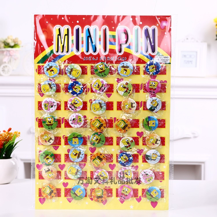 Phim hoạt hình thiếu nhi Huy hiệu Huy hiệu Anime Huy hiệu Smiley Trâm Pin 9,9 Yuan 40 miếng Đường kính 3cm
