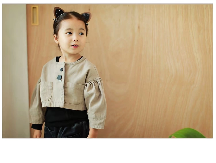 Một đôi phụ kiện tóc cho trẻ em tiara phiên bản tiếng Hàn của cô bé dễ thương siêu đáng yêu mèo tai kẹp tóc kẹp đầu thẻ bé hộp kẹp tóc cho bé gái