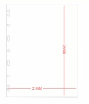 Mingtai PCCB loose-leaf general book inner page protective bag standard nine-hole loose-leaf protective bag protective cover (leaflet)