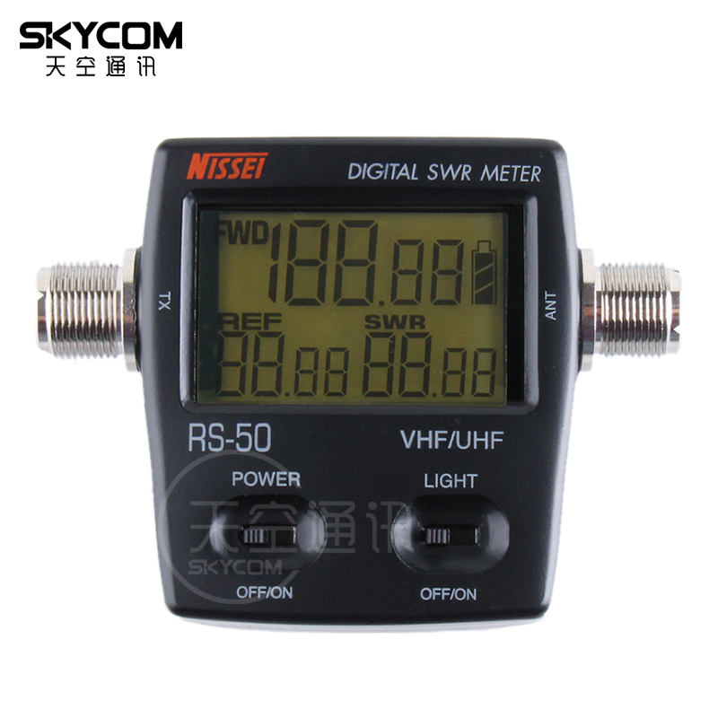 Taiwan Nisheng NISSEI RS-50 UV Double Segment Standing Wave Table Power Meter SWR Table RS50 Power Table