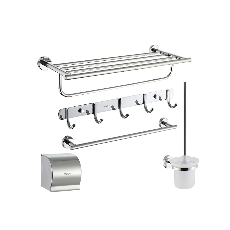ARROW Wrigley bathroom-AGJ25TZ five-piece pendant towel bar toilet paper holder toilet brush bath towel holder