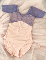 Zhongba Meilu Quartz Ballet backless body suit Short-sleeved lace practice suit Niche original brand