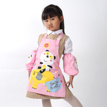 Childrens summer waterproof painting clothes childrens sleeveless apron mens and womens baby clothes kindergarten anti-fouling food