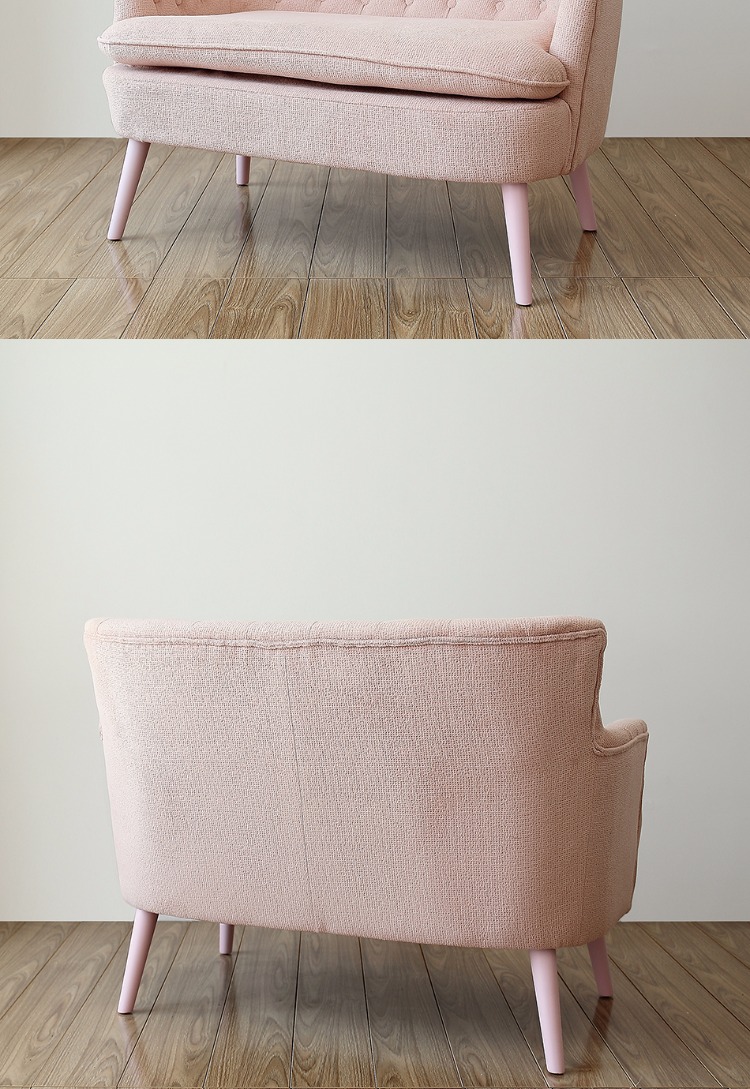 Ghế sofa vải đơn thời trang Châu Âu khóa mục vụ sofa hiện đại căn hộ nhỏ neo ghế cà phê ghế - Ghế sô pha sofa bệt