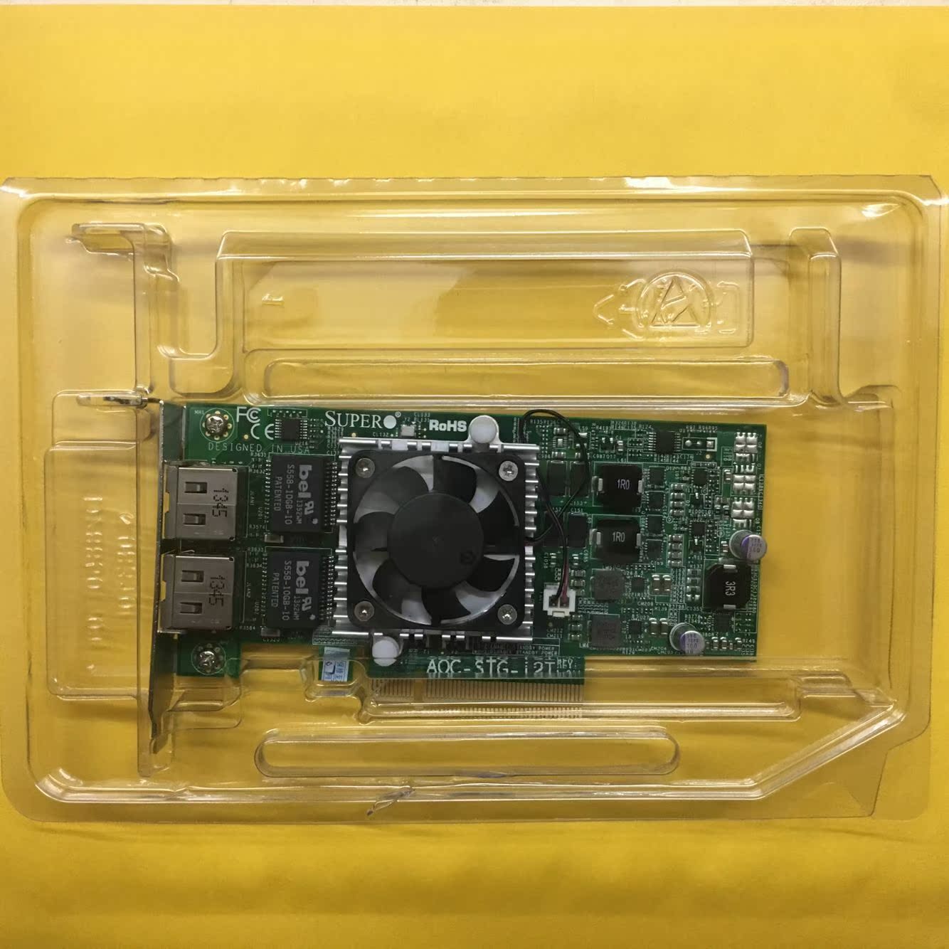 Ultra-micro AOC-STG-I2T X540-AT2 REV:1 01A 10Gb RJ45 dual-mouth tengabit copper cable network card