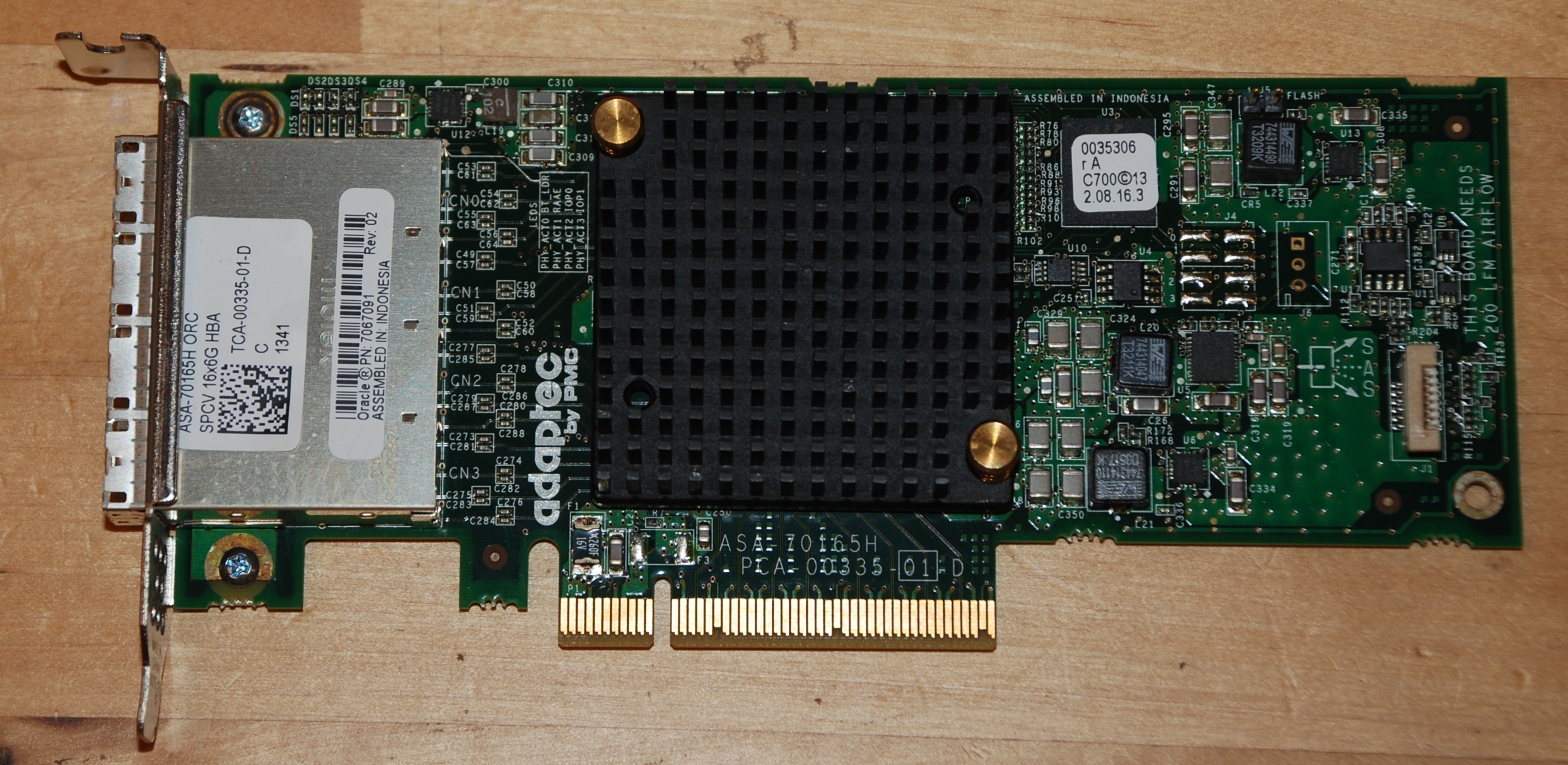 Adaptec ASA- 70165H 16-port 16T straight-through card HBA card expansion card 9300-16I