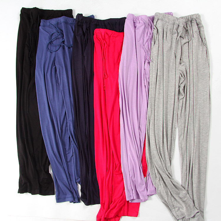 Spring Summer Season Brief Yoga Pants Lady Long Pants Sports Loose Casual Home Pants Plus Size Modale Sleeping Pants Thin