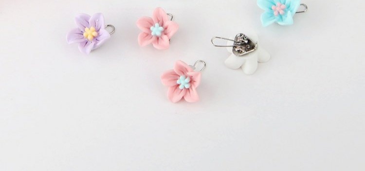 Dễ thương trẻ em mini kẹp tóc màu acrylic rhinestone đậu Hà Lan khóa phụ kiện tóc kẹp tóc cô gái nhỏ mũ nơ kẹp tóc