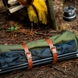 Дорожное одеяло для кемпинга, кожаные кабельные стяжки, подтяжки ручной работы, ремень, резинка для крепления багажа