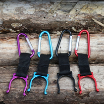 Savage bushcraft outdoor camping drink bottle buckle bottle hanging mineral water bottle quick hook buckle mountaineering portable D Buckle
