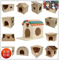 National chinchillo squirrel cabin wooden dragon cat nest chinchillo House wooden nest supplies with chinchillo