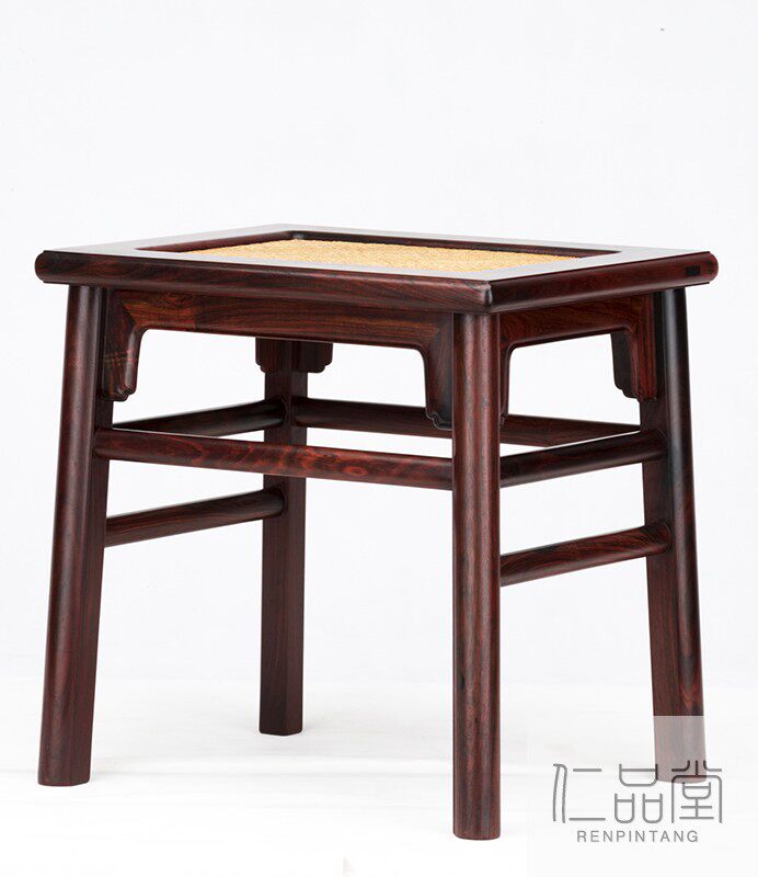 Old Red Wood Laotian Red Acid Branch Red Material Rewarded Draw Rectangular bench