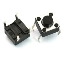 6*6 * 5MM button micro switch 4 feet vertical in-line induction cooker light touch switch desktop
