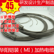 Huayang mineral insulation MI heating cable anti-corrosive and explosion-proof waterproof high-strength high temperature resistant sheathed heating wire 220V