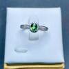 Natural unfired sapphire ring 925 silver finely inlaid natural ruby sapphire jewelry