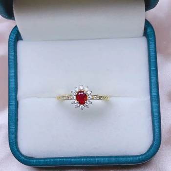 925 silver pigeon blood red ruby princess diana natural color treasure