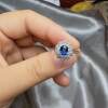 Natural Royal Blue Sapphire 925 Silver Ring