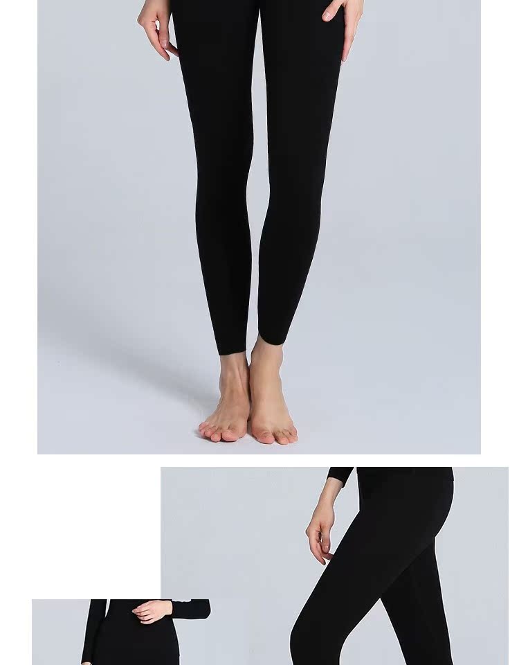 Mùa đông cộng với quần nhung nữ mùa thu, sốt nhung, xà cạp, áo đơn, tự trồng, mặc quần dài, phần mỏng bó sát, quần ấm quần giữ nhiệt nữ trung niên