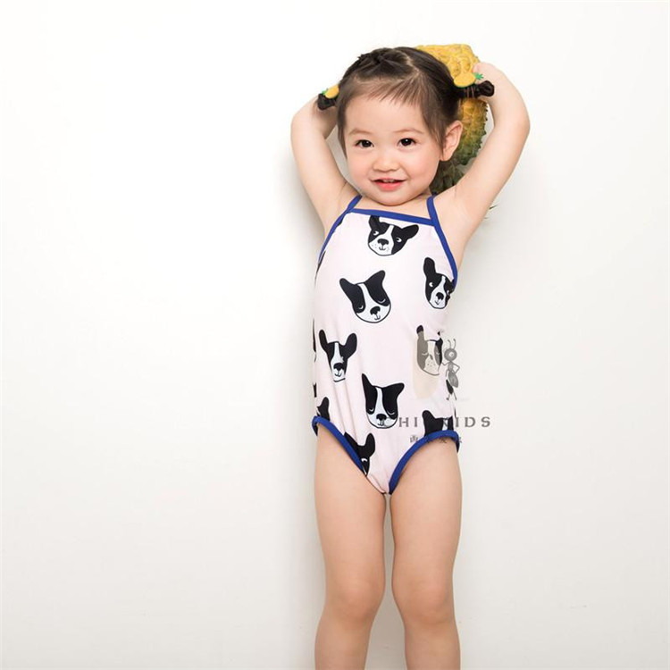 Ins bé áo tắm simi yêu chó con đồ bơi bé gái áo tắm một mảnh bé trai bơi thân quần bơi chị bộ đồ bơi nàng tiên cá