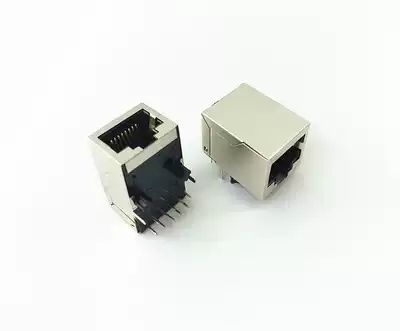 RJ45 network interface 100 megabit transformer POE function without lamp 10P10C single port RJ45 socket