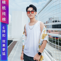 Shu Shu ss export quality combed cotton les corset long loose sports underwear incognito handsome t corset impermeable