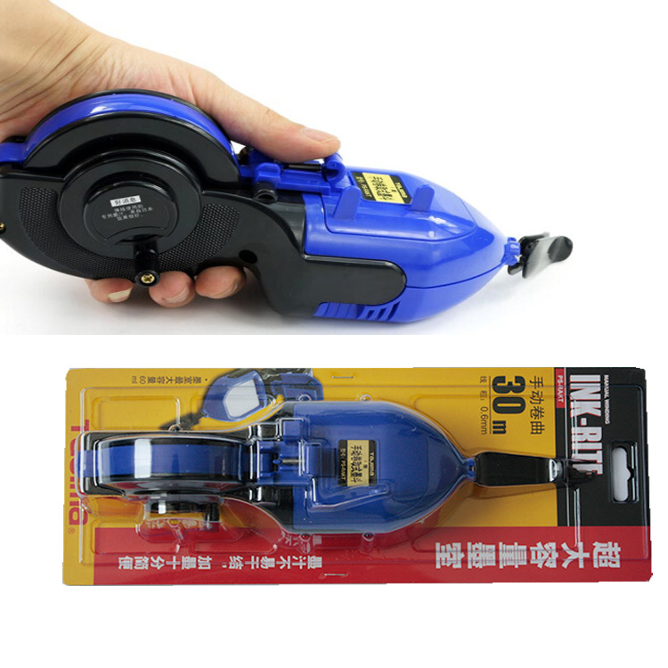 Tadashima Japanese carpenter special bullet wire hand rocking roll wire automatically curling large capacity resistant to fall without leakage