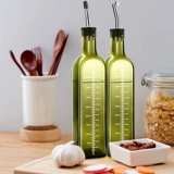 Комплект, оливковое масло, квадратный стеклянный прозрачный дозатор масла, 500 мл