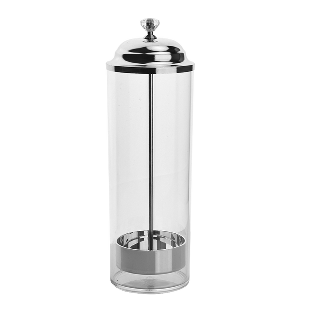 Acrylic dustproof straw barrel pc barrel simple straw bottle