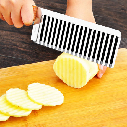 Wave knife cutting potato knife French fries knife potato chip knife cutting potato fries French fries corrugating knife potato chip knife cutting potato knife
