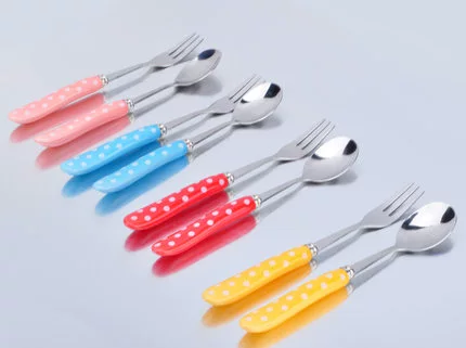 Корейская керамическая детская дизайнерская ручка из нержавеющей стали, посуда, защита от ожогов