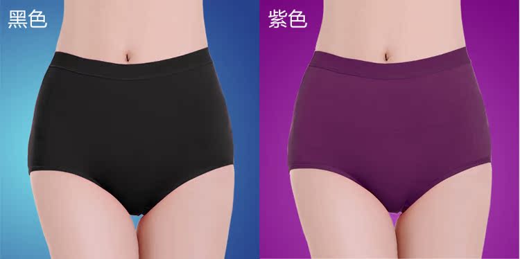 Bà mẹ trung niên bông lớn màu đỏ cộng với phân bón XL cao eo đồ lót cotton màu tam giác rắn đồ lót phụ nữ đồ lót nam nữ