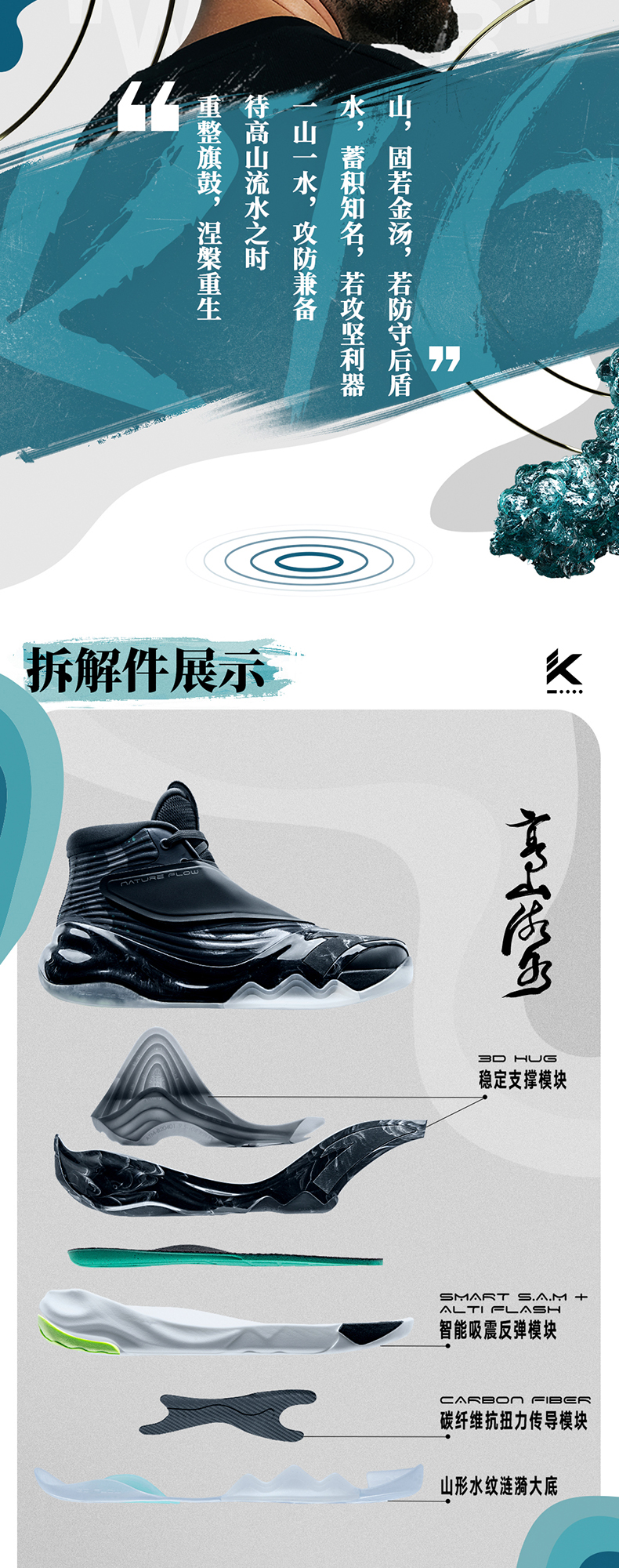 Anta Klay Thompson Kt6 - Mountain and water