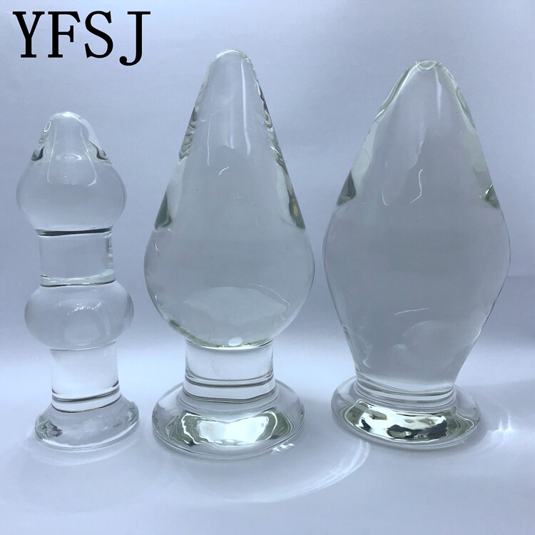 Get-way Extreme Interest Supplies G Dot Vestibule Crystal Glass Big Anal Plug Self Masturbation Ice Fire Stick