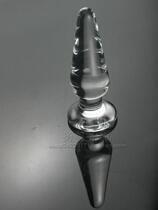 0720 anal plug for men and women anal masturbation equipment glass rod Crystal posterior court External anal device sex toys