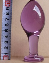0573 Purple Spice Anal Dilator Crystal Self Masturbation Bar Yang Massage Stick Fairy with glass back vestibule anal plug