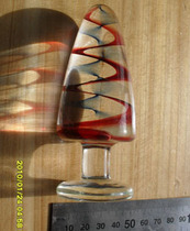 0385 sex toys fairy stick penis sex glass masturbation stick after massage pull beads anal plug