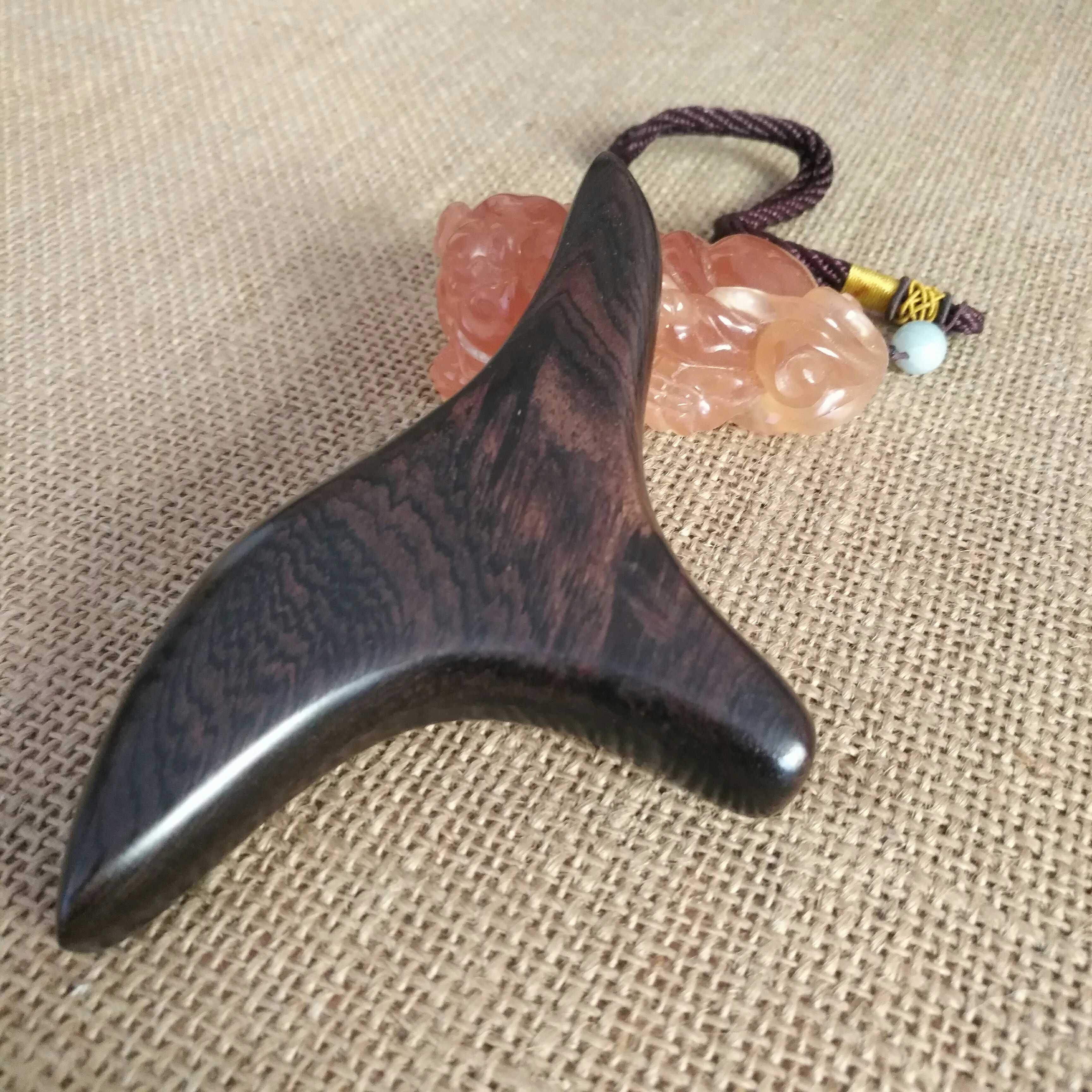 Purple sandalwood self-defense acupuncture weapon massage tendon dredging meridian scraping physiotherapy health foot therapy tool