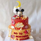 Children's baby birthday party baby one-year-old cake party decoration insert gold ball balloon Mickey Mouse ornaments