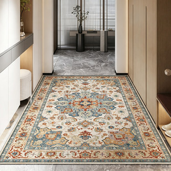 American retro crystal velvet entry floor mat