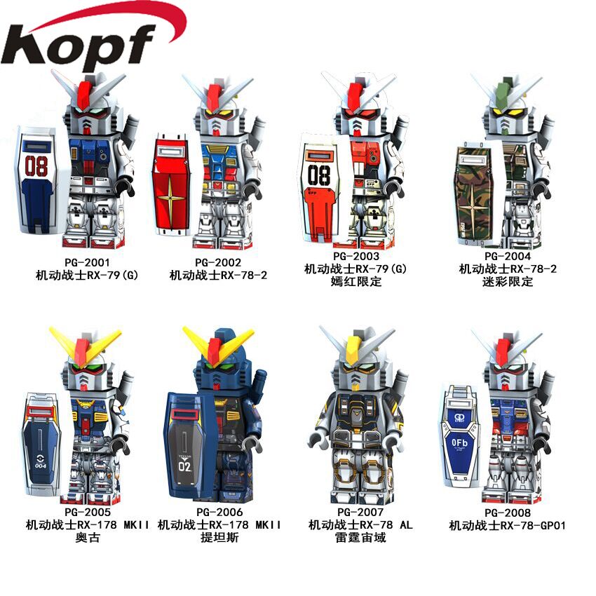 Pingao Brick PG8112 (PG2001-2008) Mobile Suit RX79(G) Movie Anime Land Battle Gundam