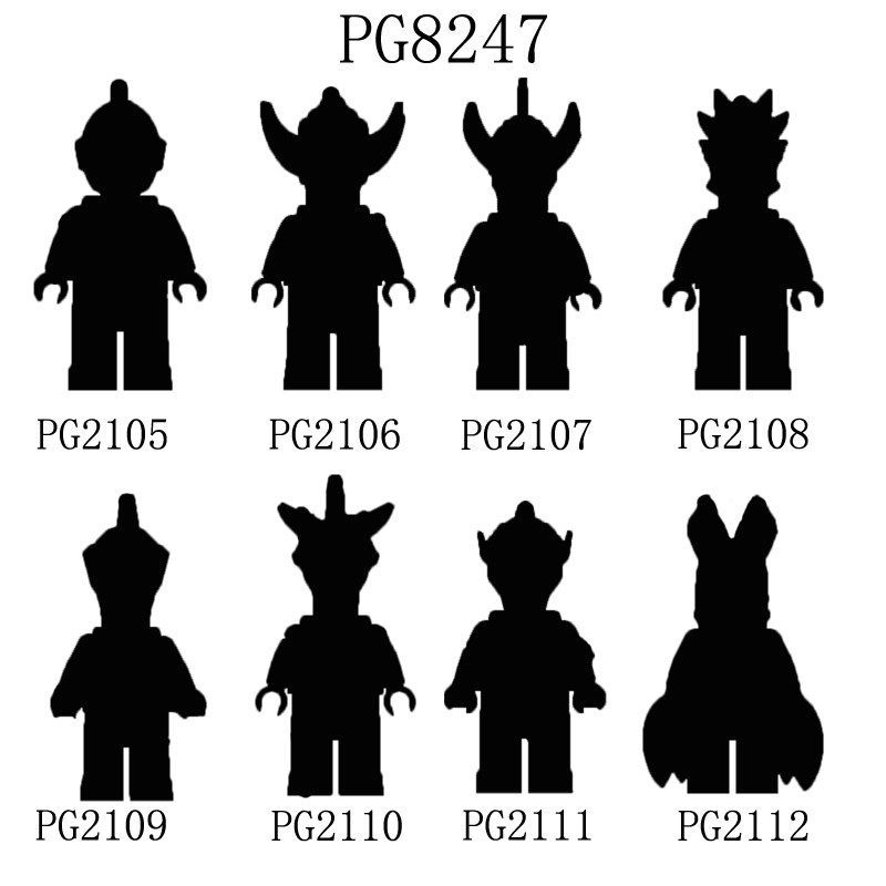 Pint high PG8248-8247 3rd party film cartoon series Superman fight monster assembly building block man paparazzi 1218