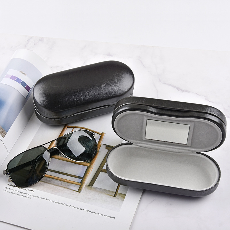 Popular Two-Pack Metal Leather Eyeglass Case for Myopia Glasses, Multi-Purpose Pressure-Resistant Storage Double-Layer Case Popular Two-Pack Metal Leather Eyeglass Case for Myopia Glasses, Multi-Purpose Pressure-Resistant Storage Double-Layer Case