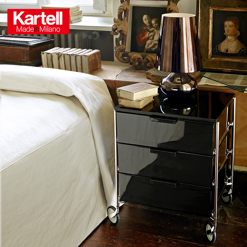 Kartell Cadil Euro minimalist creative multi-function collection of cart cabinet in bed cabinet MOBIL
