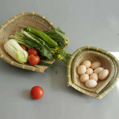 Bamboo weaving and bamboo products, kitchen vegetable washing, household sieve baskets, bamboo baskets, steamed bun baskets, draining baskets, open dustpans