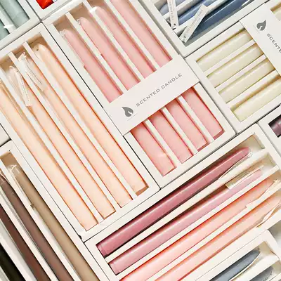 Orange House Nordic high-value elegant Moonlight long pole aromatherapy candle sweet wedding party banquet candlelight dinner